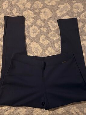 H by Halston Navy Pull-On Slim Pants
